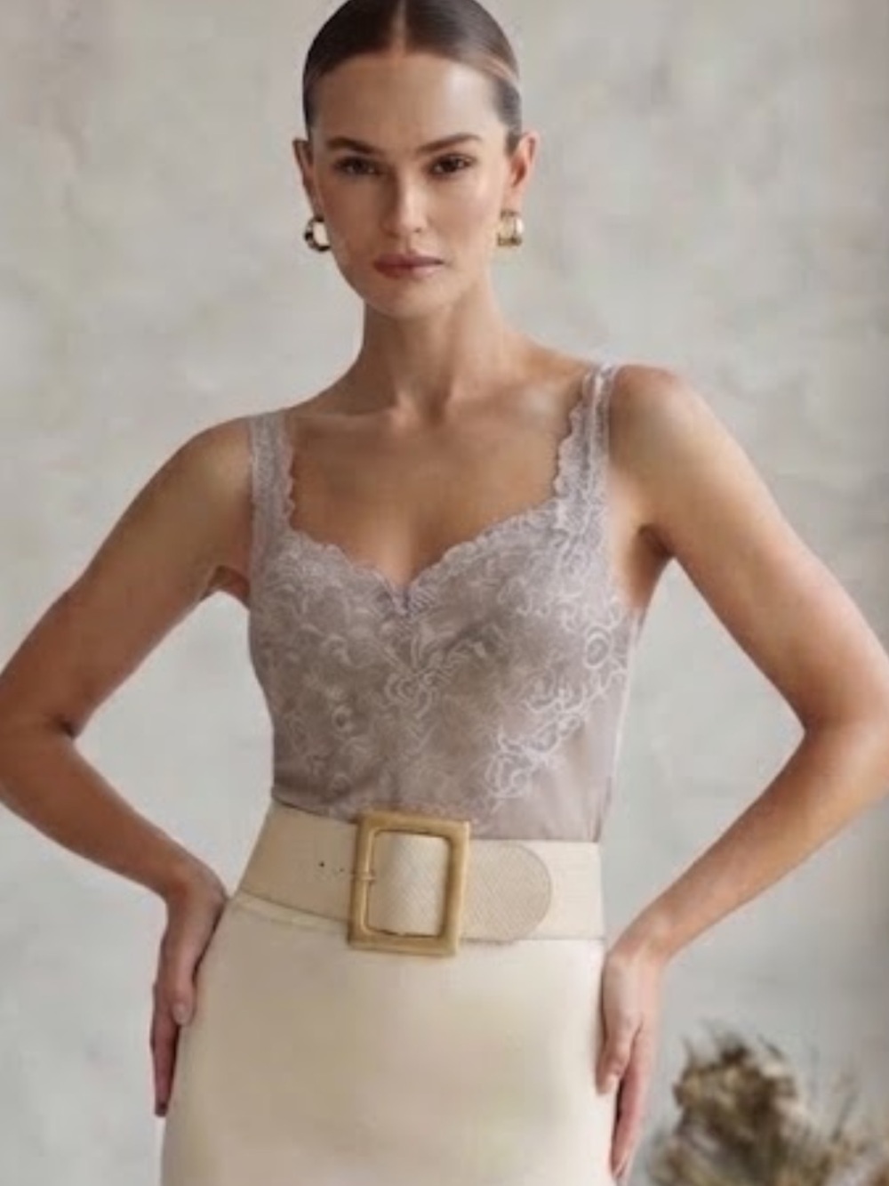 Vintage Vanity Fair Lace Bib Camisole - Picture 1 of 11